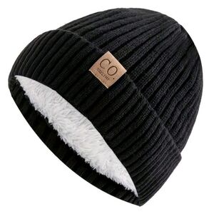 CO Women's Black Knit Beanie